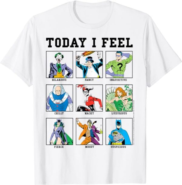 DC Comics Batman Villains Today I Feel Emotional Box Up T-Shirt